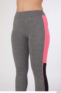 Mia Brown dressed grey leggings sports thigh 0002.jpg